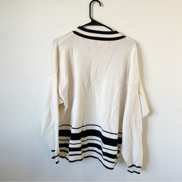 Vintage Russ 1990s V-Neck Sweater Sz M - Picture 2 of 5